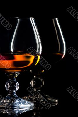 Brandy and glass