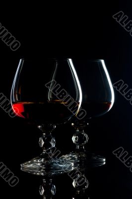 Brandy and glass