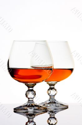 Brandy and glass