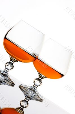 Brandy and glass