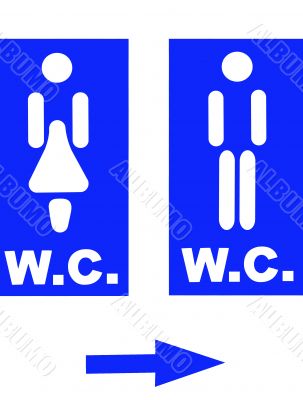 Restroom signs