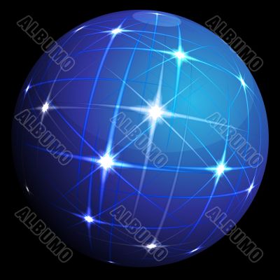 Blue sphere