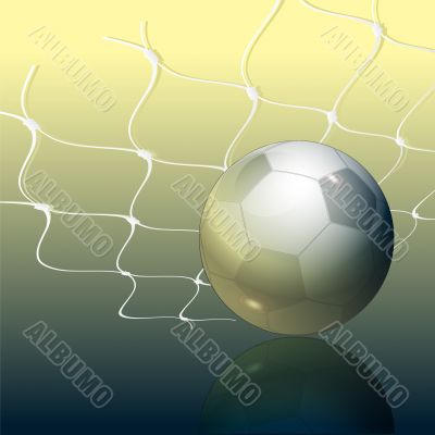 Footbal and grid Footbal and grid