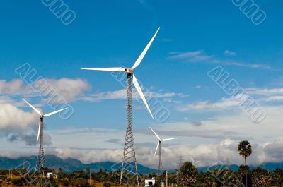 a beautiful rural landscape on a bright sunny day