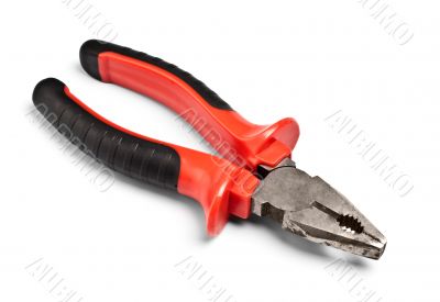 combination pliers with red handle