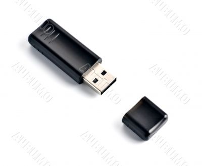 black usb flash drive
