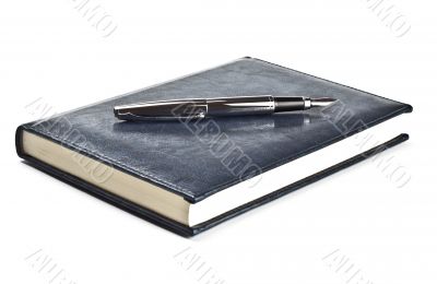 fountain pen on diary fountain pen on diary