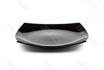 empty black dish