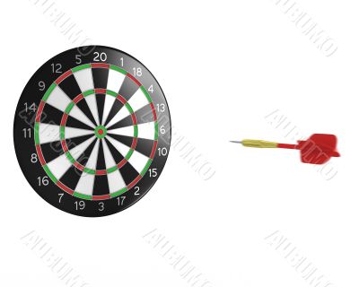 3D darts flying