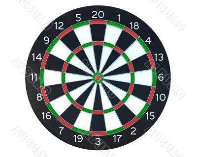 Dartboard front view 