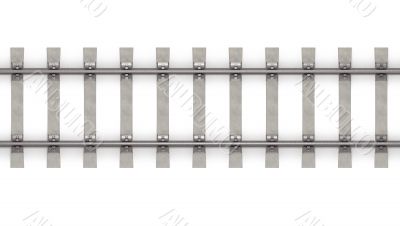 3d rails horizontal top view 