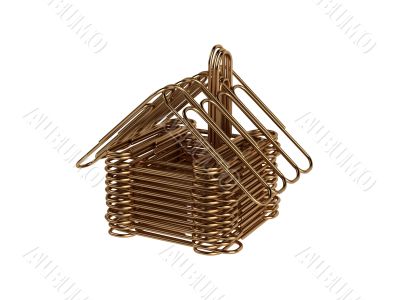 Paper clips house Paper clips house