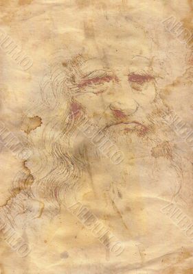 Old grunge paper a la da Vinci Old grunge paper a la da Vinci