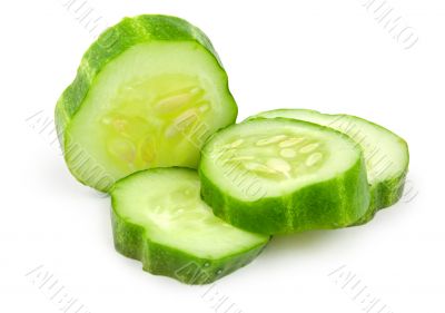 Cucumber  isolated 