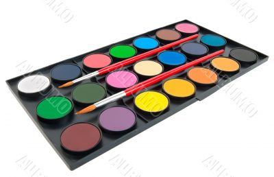 Colours and brush Colours and brush