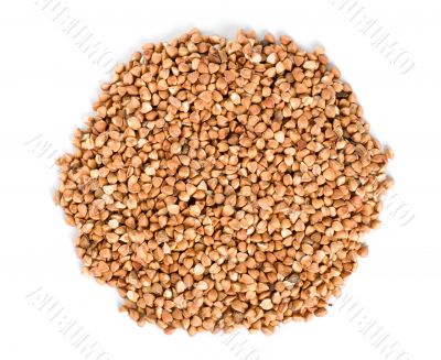 Raw buckwheat isolated Raw buckwheat isolated