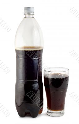 Bottle of soda isolate