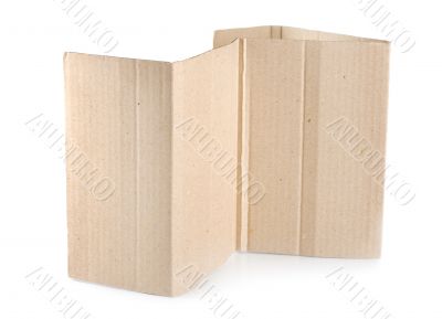 Torn cardboard isolated Torn cardboard isolated
