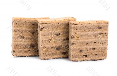 Three cookies isolated