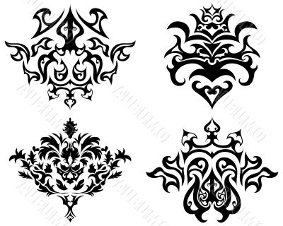gothic emblem set