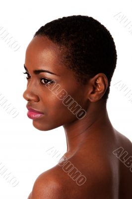 Beautiful face of African woman with good skin