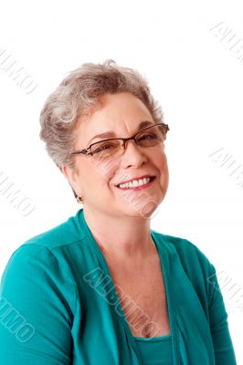 Beautiful Happy smiling senior woman face