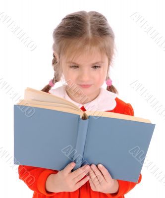 Girl with open book