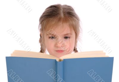Girl with open book