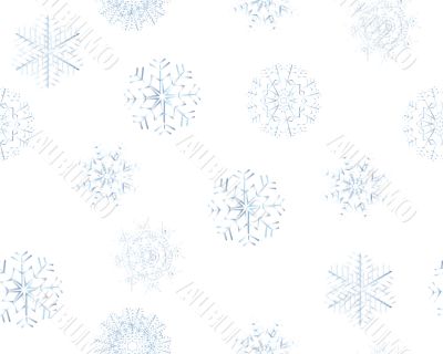 seamless snowflakes background  
