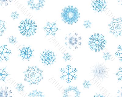 seamless snowflakes background  