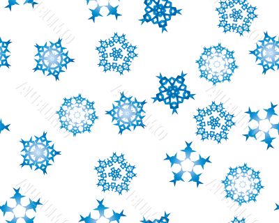 seamless snowflakes background  