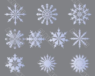 snowflakes set