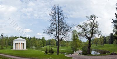 Classical landscape in spring