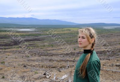 Portrait of the young woman