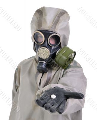 The person and a pill