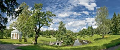 Classical landscape in summer