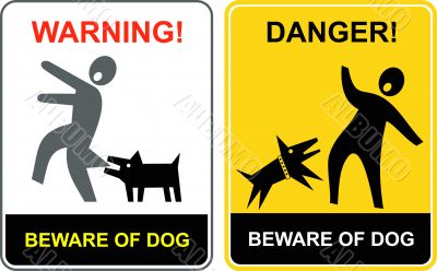 Danger! Beware of dog! 