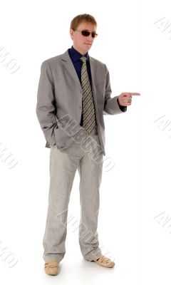 The man in a business suit