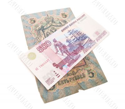 The Russian bank notes