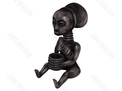 Old african statuette