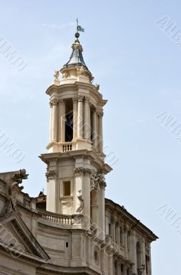 Dome of building at the square in Rome