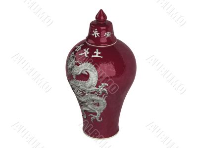 Asian red vessel