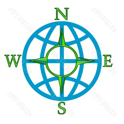 Compass wind rose