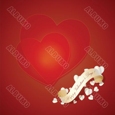 red valentines background