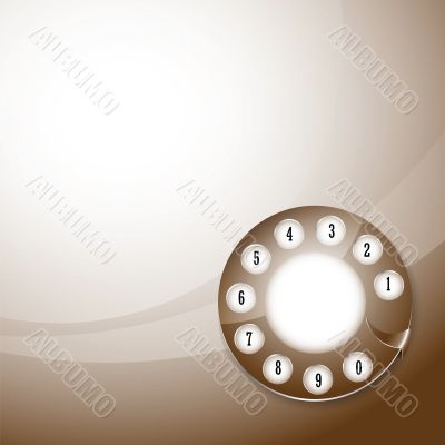 telephone disk background