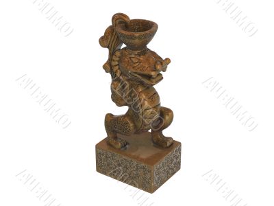 Asian jug statuette