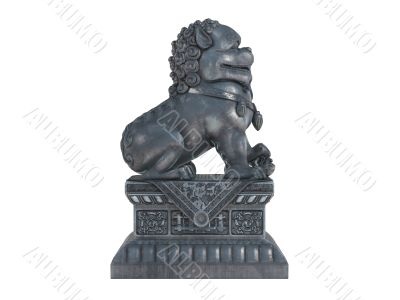 Asian lion statuette