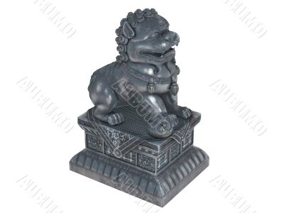 Asian lion statuette