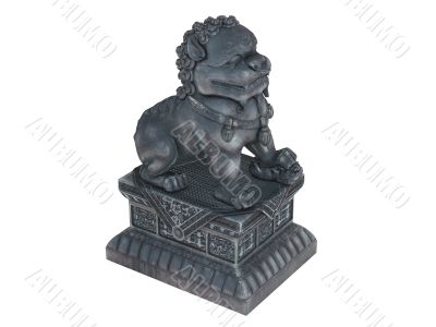 Asian lion statuette