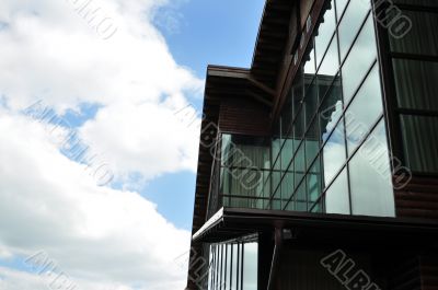wood and glass wood and glass